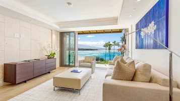 Condo, 2 Bedrooms, Balcony, Beach View | Living area