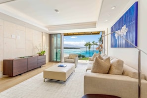 Condo, 2 Bedrooms, Balcony, Beach View | Living area - Mauna Kea Residences (Kamuela)