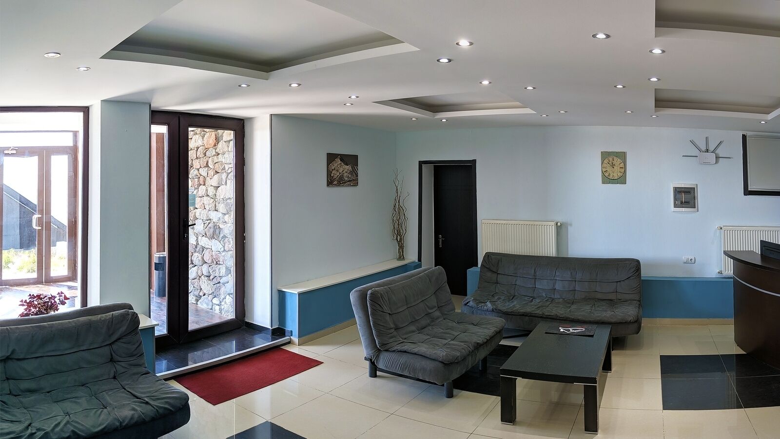 Sala de estar en el lobby