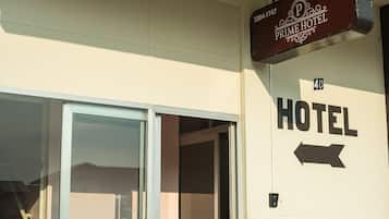 Voorkant van accommodatie