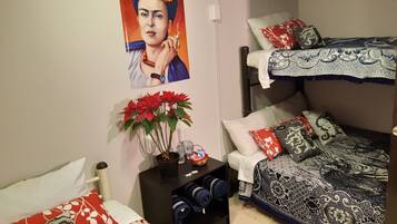 Quadruple Room, Shared Bathroom | Individually decorated, iron/ironing board, free WiFi, bed sheets