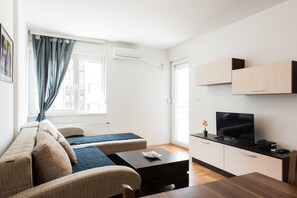 TV - 1Bd apartment in the center next to Danube (Novi Sad)