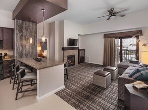 TV, fireplace, DVD player