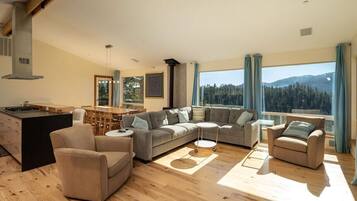 スマートテレビ、暖炉、ビデオライブラリ