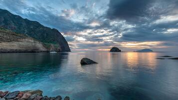 Vlak bij het strand, strandlakens