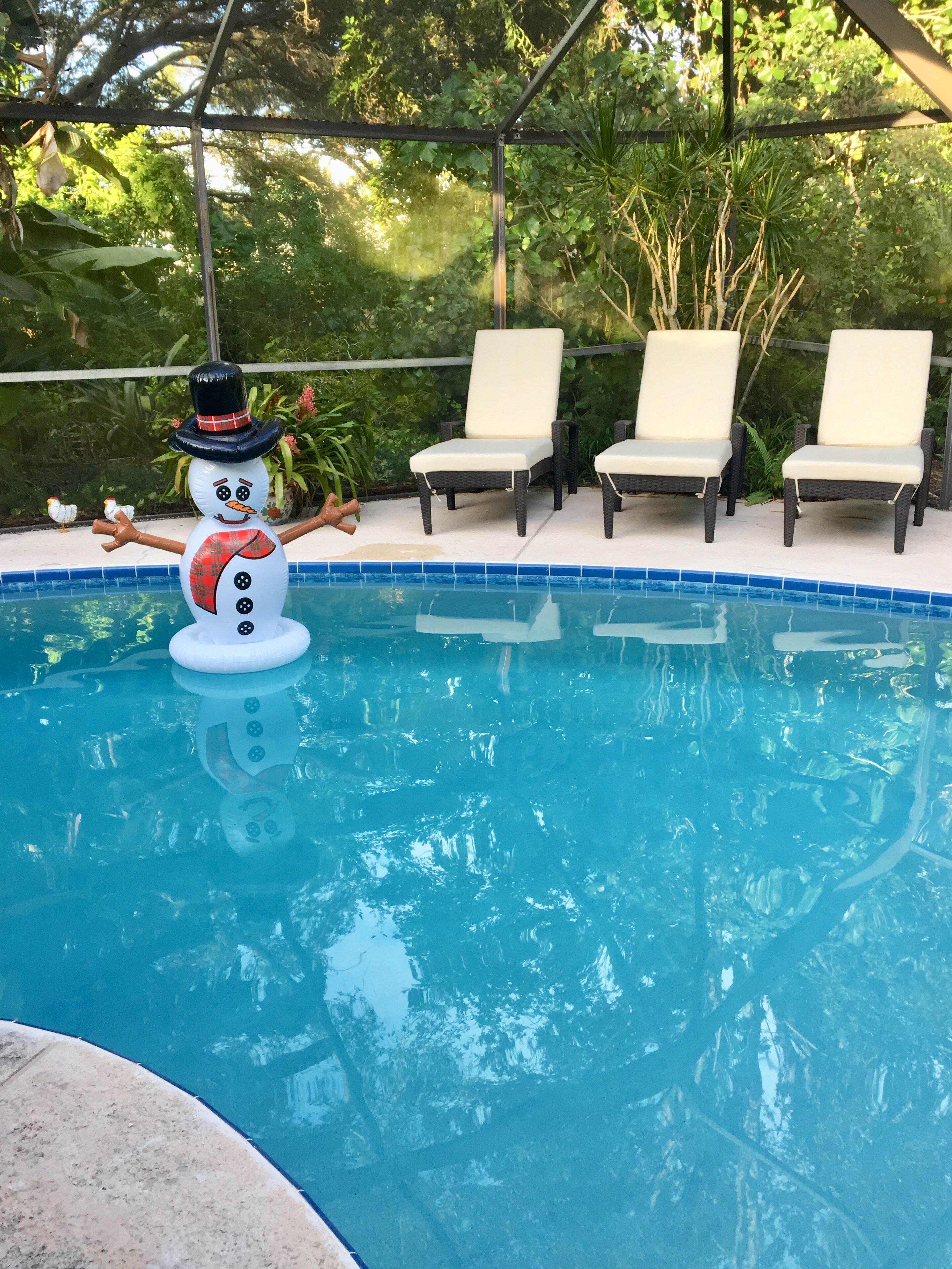 Utendørsbasseng og et oppvarmet basseng