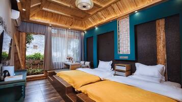 Premium bedding, down duvets, pillow-top beds, blackout curtains