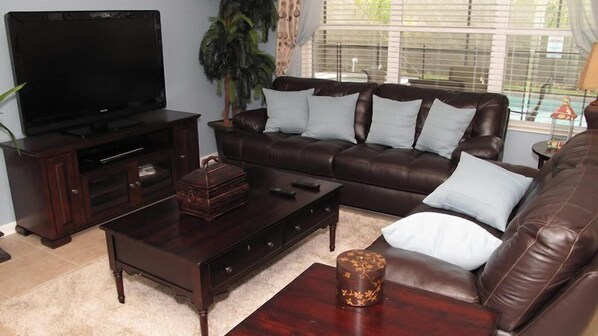 TV, DVD player, table football