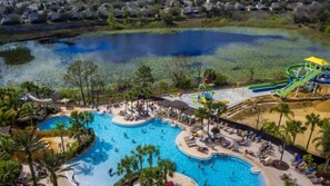 Outdoor pool - Beautiful 5 Bedroom 5 Bath Pool Home in Windsor Hills Resort (Kissimmee)