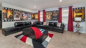 TV, DVD player - Amazing 6 Bedroom 4.5 Bath Windsor at Westside Resort Pool Home (Kissimmee)