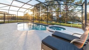 Outdoor pool - Stunning 4 Bedroom Pool Home Located In Windsor Palms Resort (Kissimmee)