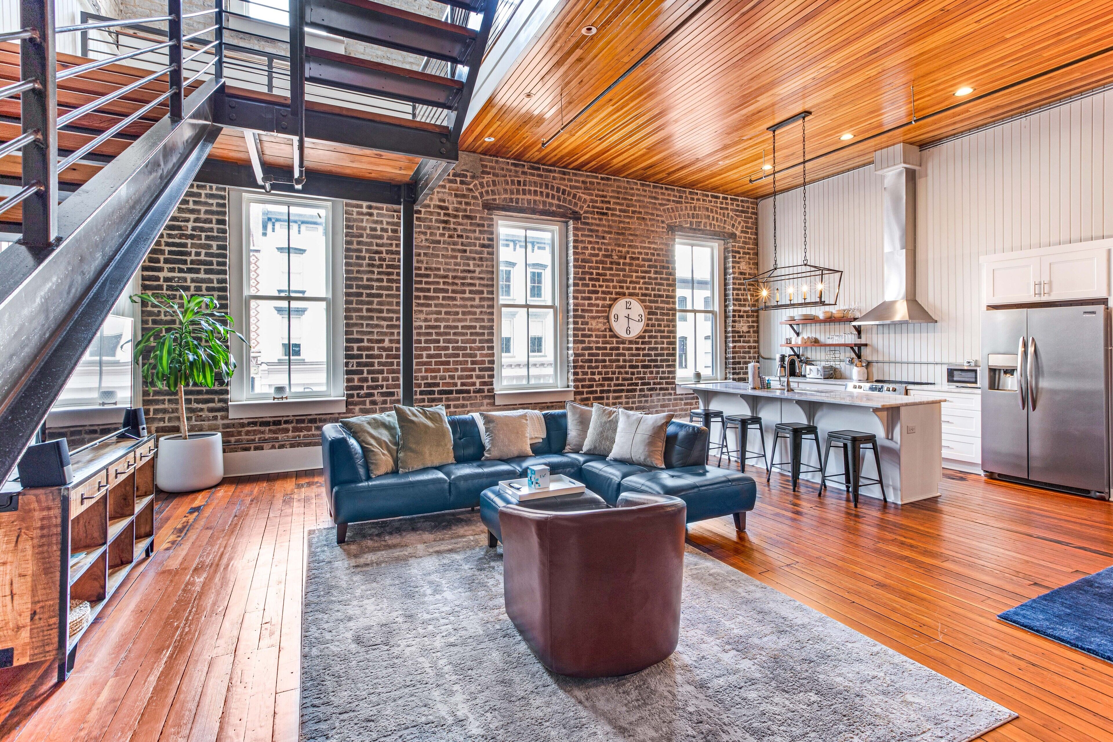 Large, Stylish Two-Story Loft Overlooking Broughton Street by Lucky Savannah