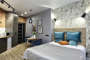 Standard Apartment (1) | 1 bedroom, soundproofing, iron/ironing board, free WiFi - Allurapart Andersen (Kyiv)