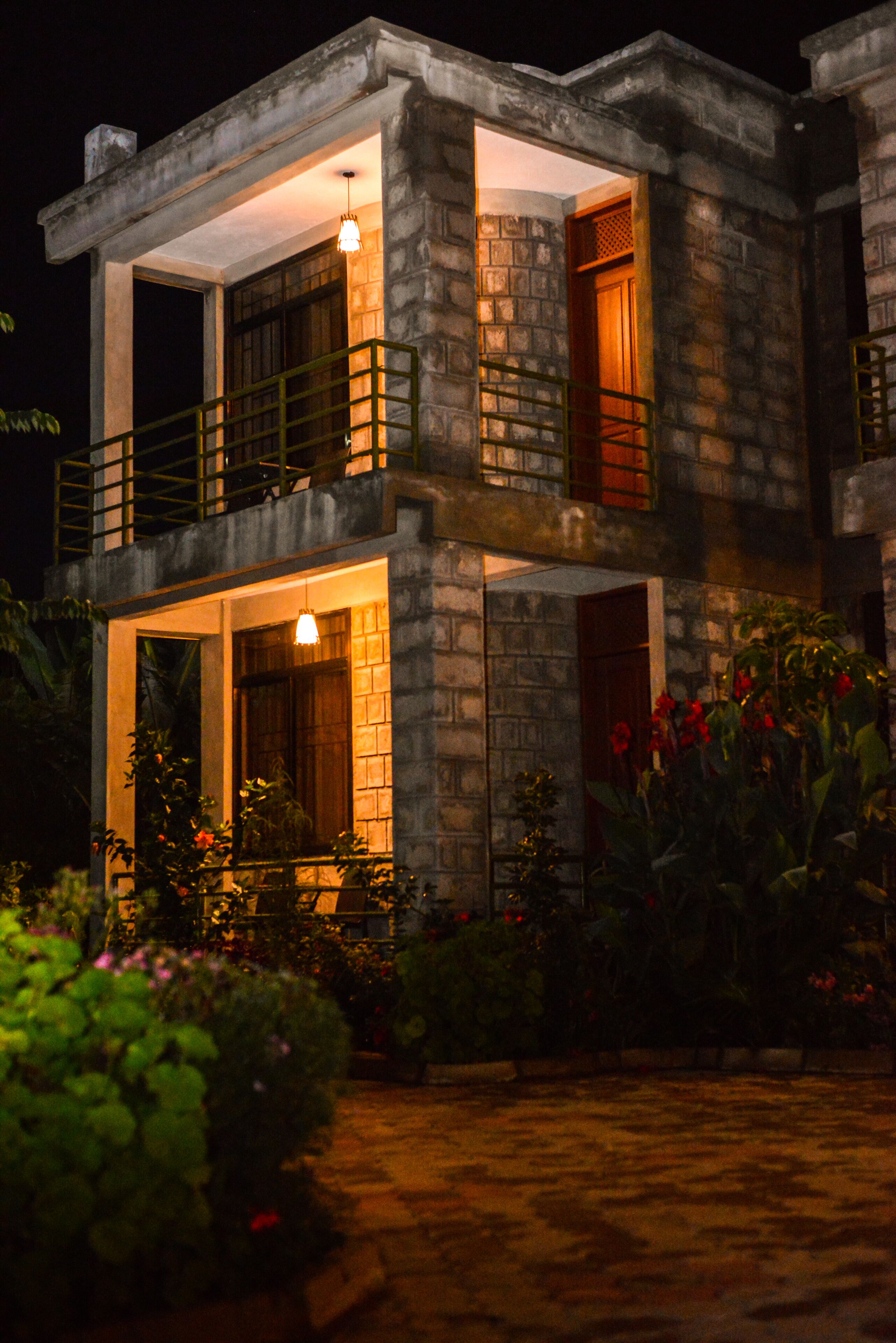 Front of property – evening/night