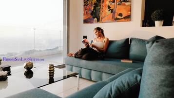 Smart TV, DVD player, books, video library