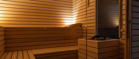 Sauna, steam room
