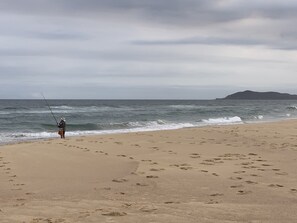 On the beach