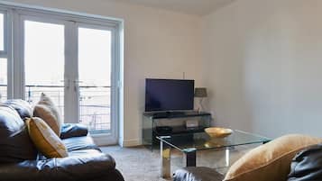 Departamento | Sala de estar | Televisión de pantalla plana, Netflix y servicios de streaming