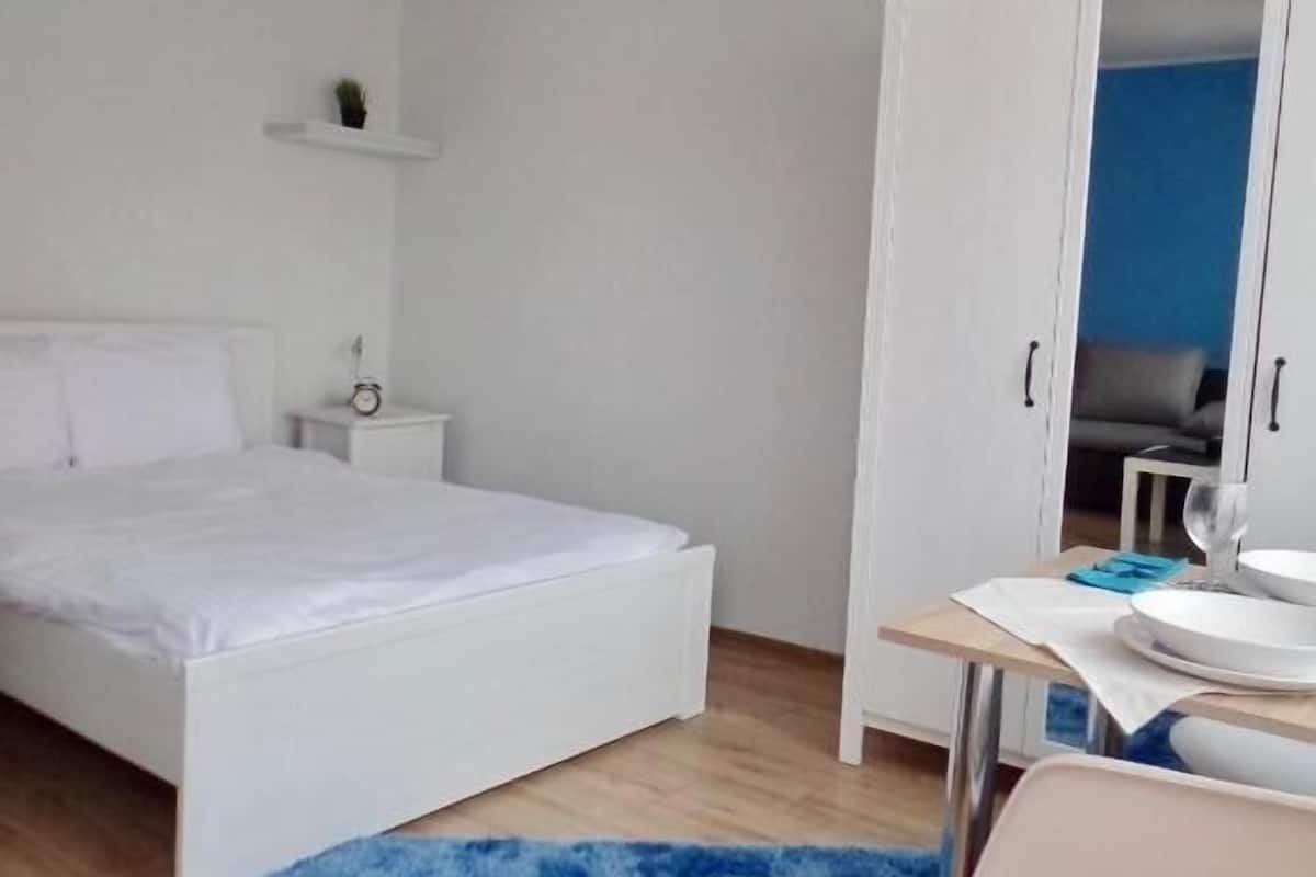 Leilighet – deluxe, balkong | 1 soverom, strykejern/-brett, wi-fi (inkludert) og sengetøy