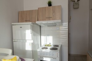Standard Studio | Private kitchen | Mini-fridge, oven, stovetop, electric kettle