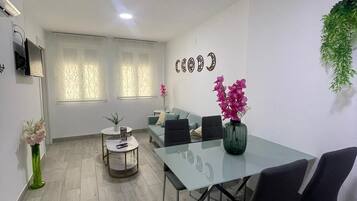 Een 32-inch televisie met kabelzenders