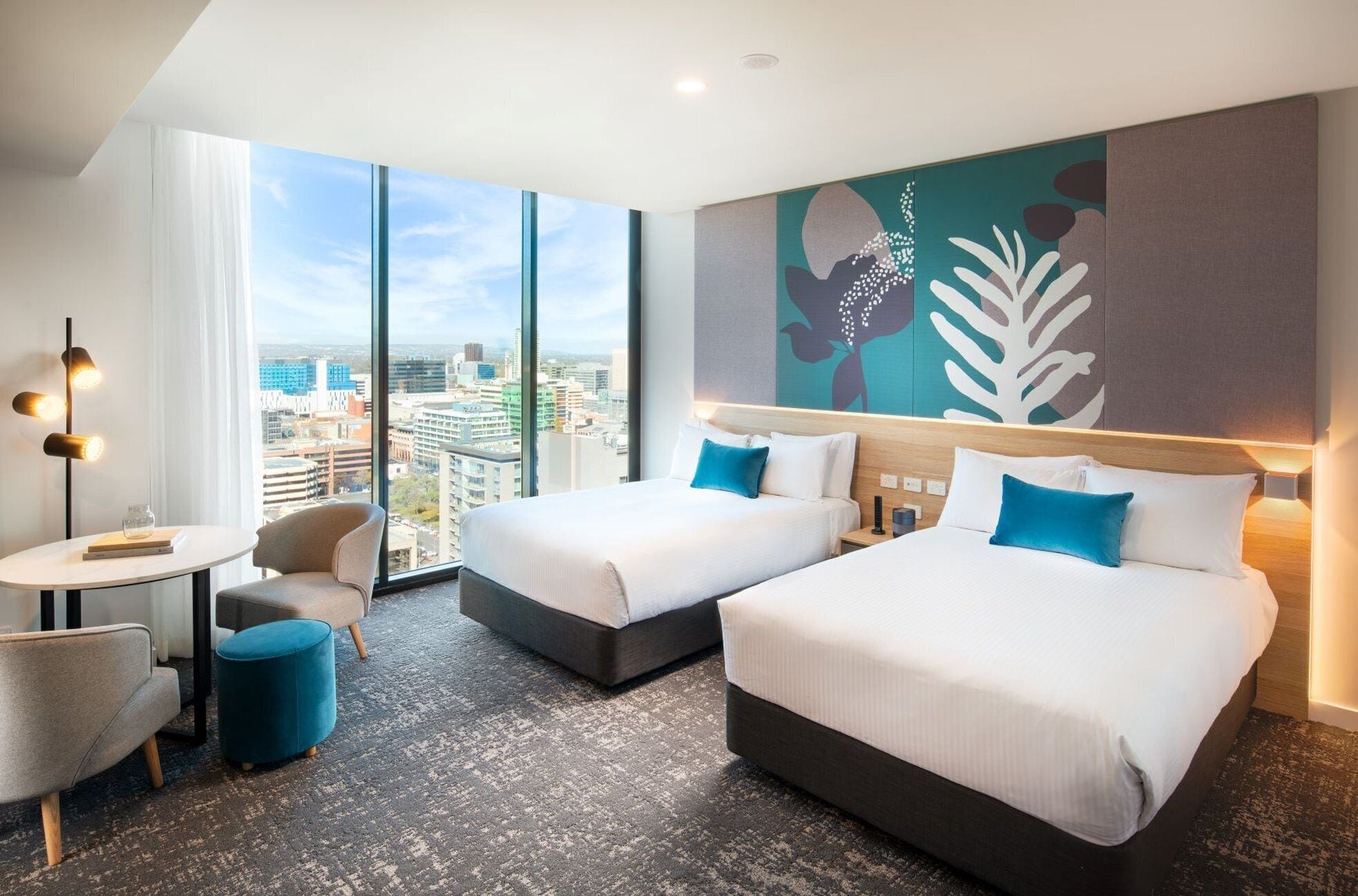 Standard Room, 2 Double Beds (Low Floor) | Hypo-allergenic bedding, in-room safe, desk, laptop workspace