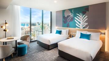 Standard Room, 2 Double Beds (Low Floor) | Hypo-allergenic bedding, in-room safe, desk, laptop workspace