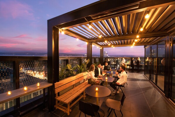 Breakfast, lunch, dinner served; Japanese cuisine, al fresco dining