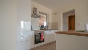 Apartment (David A4+1 nr.2) | Private kitchen | Coffee/tea maker, fridge, oven, stovetop - David (Novigrad)