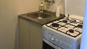 Apartment | Private kitchen | Mini-fridge, oven, stovetop, cookware/dishes/utensils - Apartament Dana II (Szczecin)