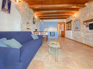 Apartment, Sea View | Living area | Flat-screen TV - Laura (Novigrad)