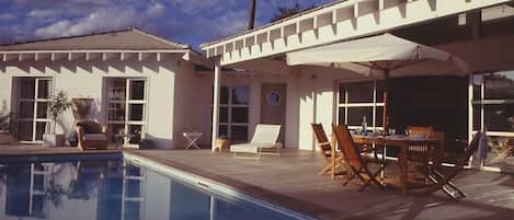A heated pool