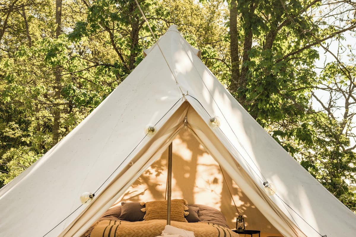 Tenda familiare | 2 camere, biancheria da letto di alta qualità, copriletto in piuma