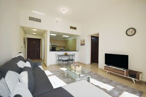 Living room - Key Host - Canal Residence Euro (Dubai)