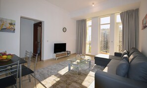 Apartment (02) | Living area | LCD TV - Key Host  - Canal Residence Euro (Dubai)
