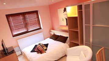 Premium-Studiosuite, 1 Doppelbett, Kochnische | Bettwäsche aus ägyptischer Baumwolle, hochwertige Bettwaren