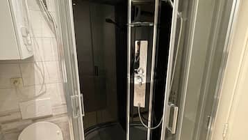Dusche, Hydromassagedusche, Haartrockner, Seife