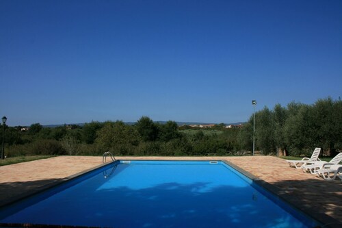 Villa with private pool and large garden, at Corchiano, only 60 km from Rome. Ideal for those who wa