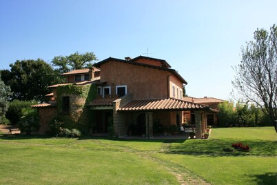 Villa with private pool and large garden, at Corchiano, only 60 km from Rome. Ideal for those who wa