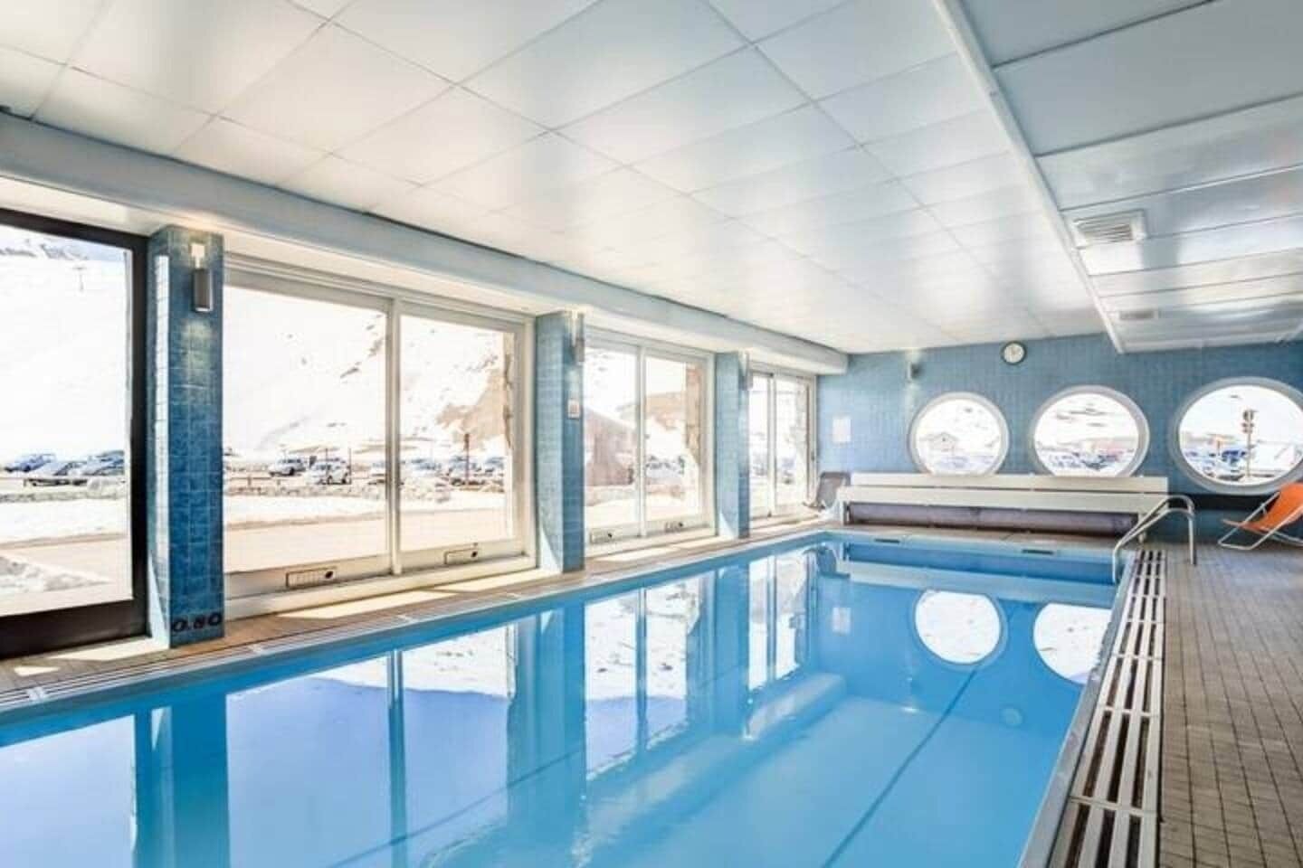 Indoor pool, a heated pool