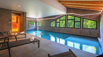 Piscine couverte, piscine chauffée