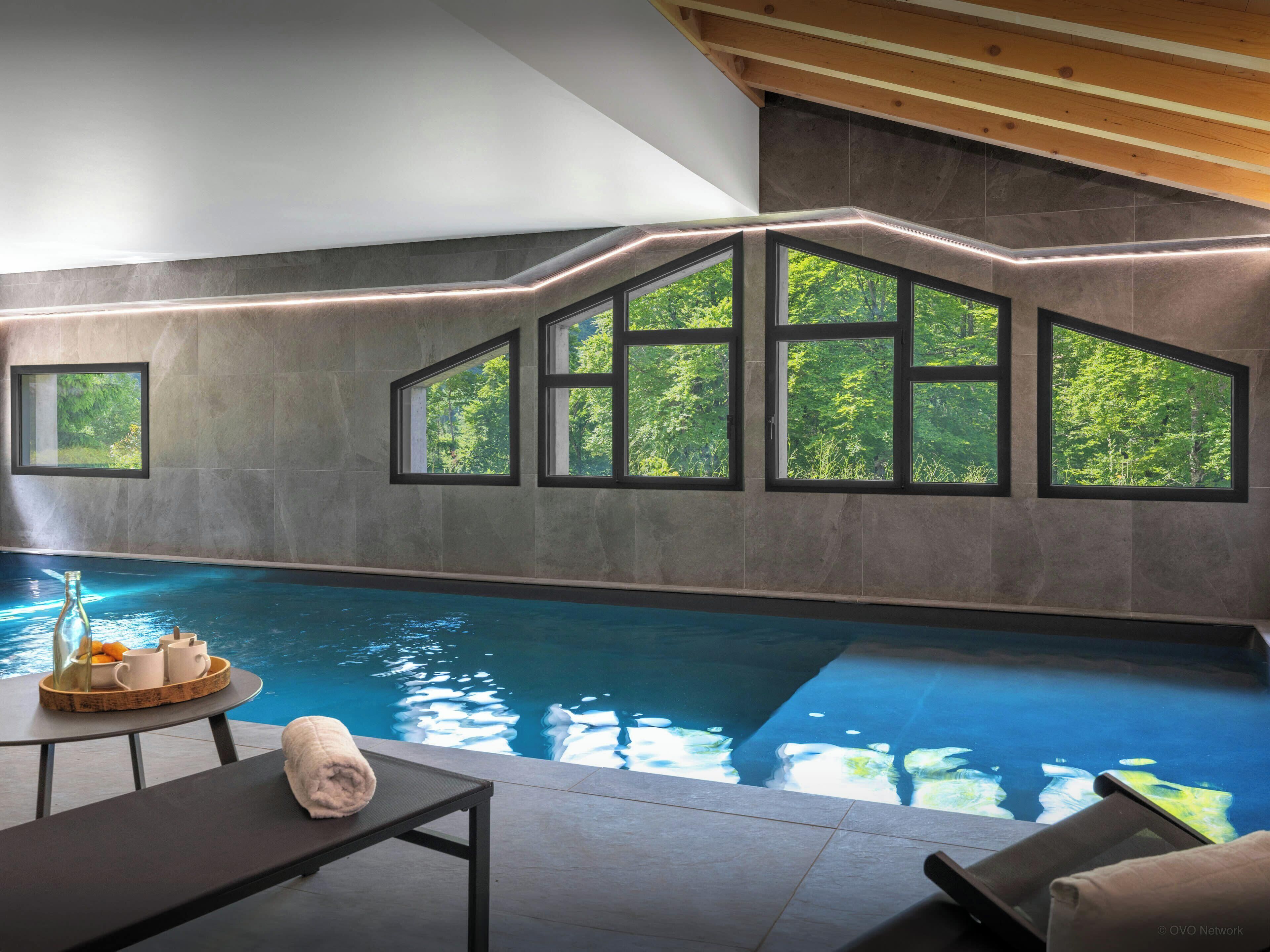 Indoor pool, a heated pool
