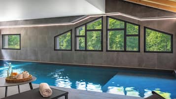 Indoor pool, a heated pool
