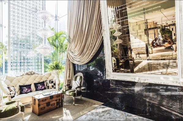 Lobby sitting area