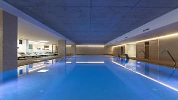 Indoor pool, seasonal outdoor pool, cabanas (surcharge), pool umbrellas