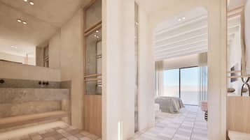 Caja de seguridad en la habitación y escritorio