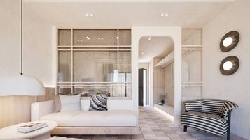 Caja de seguridad en la habitación y escritorio