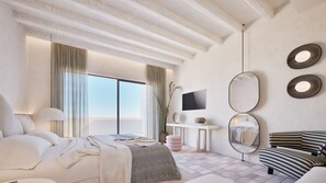 Suite studio Deluxe | Coffre-fort, bureau, système d’insonorisation, accès au Wi-Fi (inclus)
