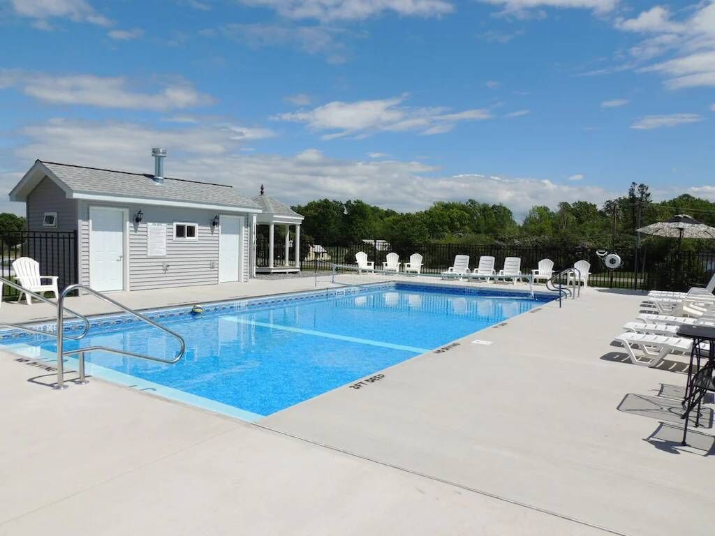 Una piscina riscaldata