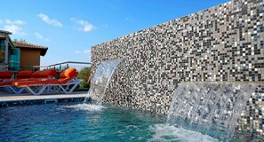 Fountain - Stunning 3 bedroom villa 'JZ02' with private pool, beautiful interiors, communal pool and resort facilities, Zephyros Village, Aphrodite Hills (Kouklia)